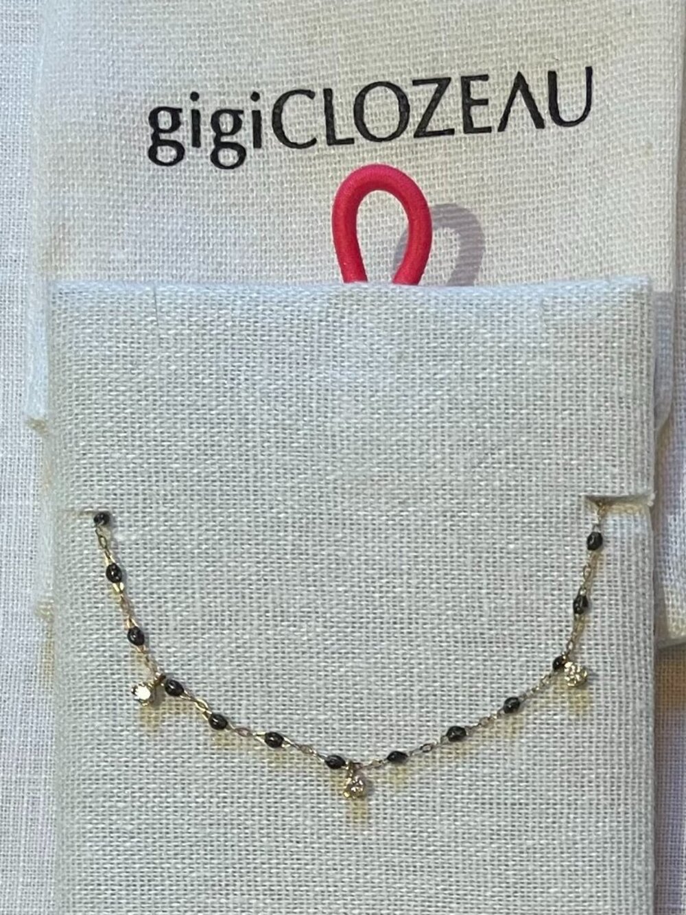 Gigi Clozeau Gigi Supreme Quartz 3 Diamond 18K Gold Necklace 17.7” - Picture 4 of 11